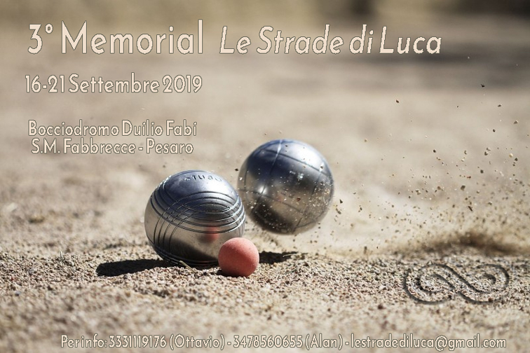 3° Memorial Le Strade di Luca